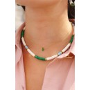 Shera necklace MIX GREEN ORANGE
