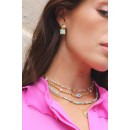 Braceline necklace WHITE AGATE