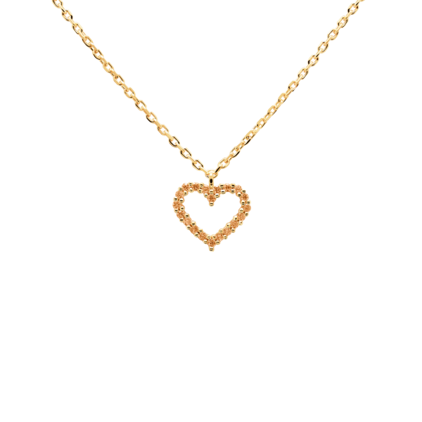 PD PAOLA sterling silver necklace CHAMPAGNE HEART