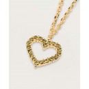 PD PAOLA sterling silver necklace OLIVE HEART