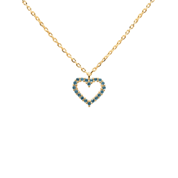 PD PAOLA sterling silver necklace CELESTE HEART