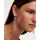 PD PAOLA gold plated sterling silver earrings ENDLESS SIGNATURE CHAIN EARRINGS 