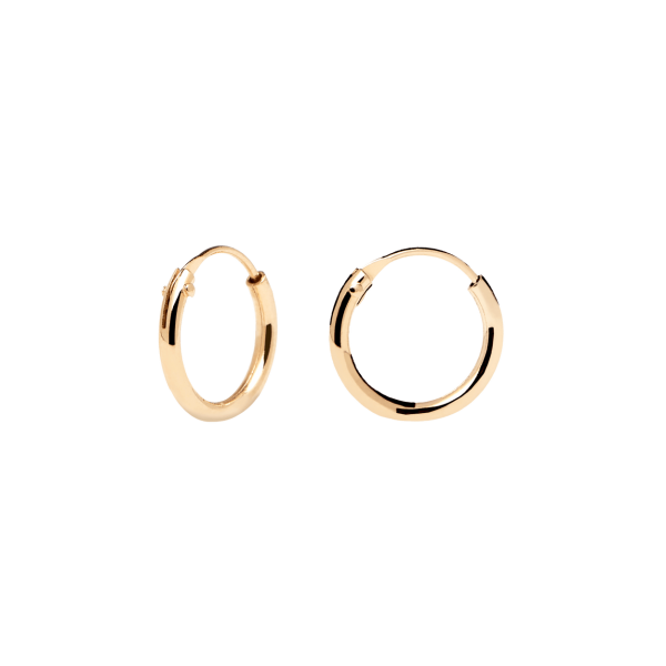 PD PAOLA gold plated sterling silver earrings MINI HOOPS