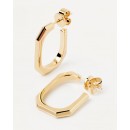  PD PAOLA gold plated sterling silver earrings SIGNATURE LINK EARRINGS