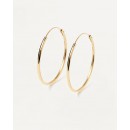  PD PAOLA gold plated sterling silver earrings LARGE HOOPS