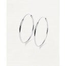 PD PAOLA sterling silver earrings LARGE HOOPS