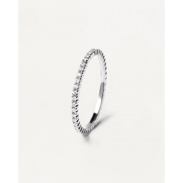 PD PAOLA sterling silver ring  WHITE ESSENTIAL